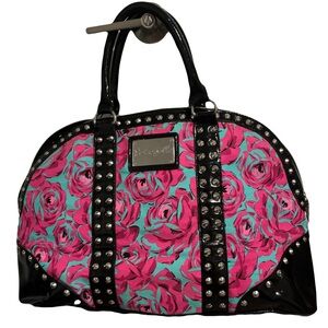 Betsey Johnson Betseyville Weekender Stuffed Floral Overnight Bag Y2K Vintage